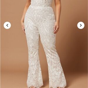 Elegant White Lace Jumpsuit